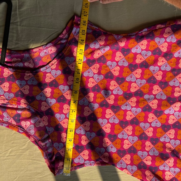 “Free People” Heart Sheer blouse racer back tank with rushing - Picture 5 of 8